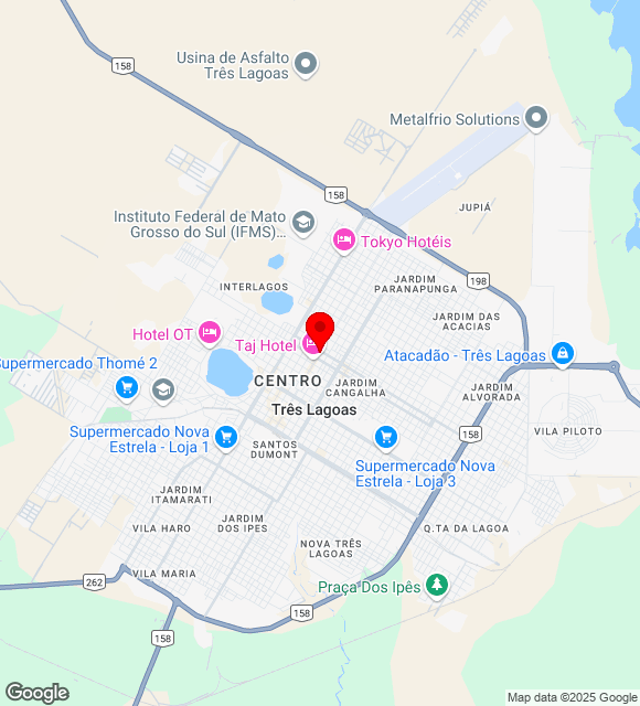 Mapa da localização