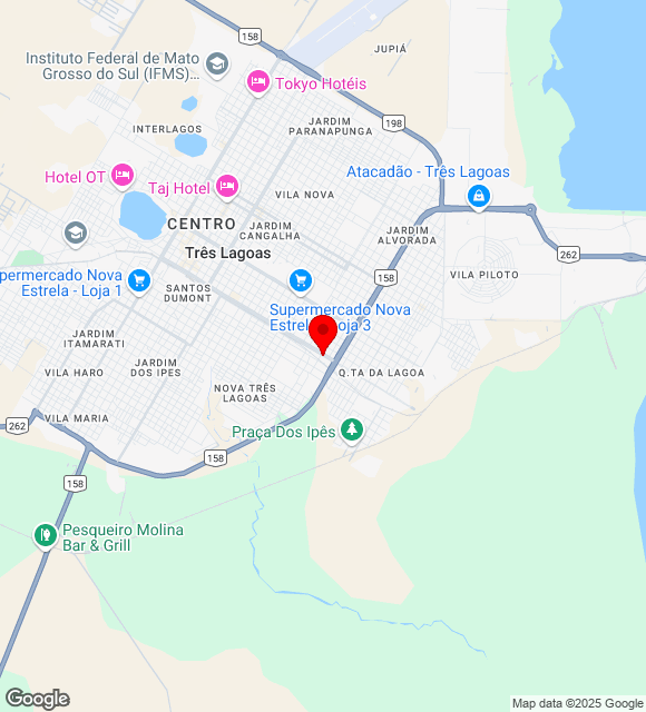Mapa da localização