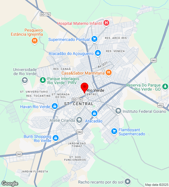 Mapa da localização