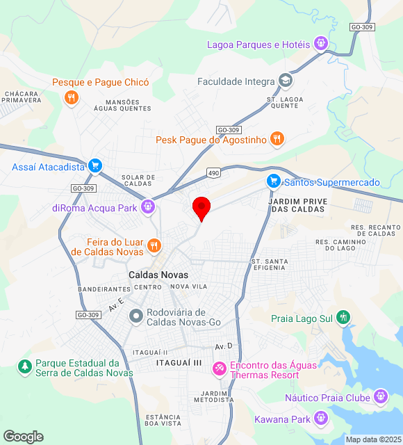 Mapa da localização