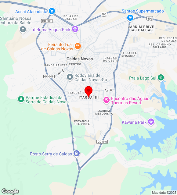Mapa da localização