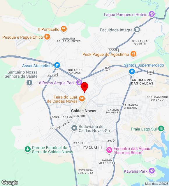 Mapa da localização