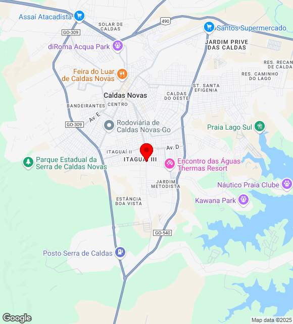 Mapa da localização