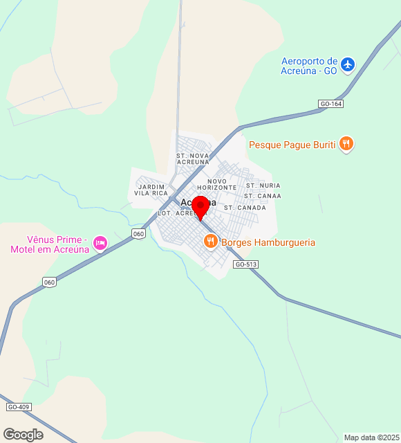 Mapa da localização