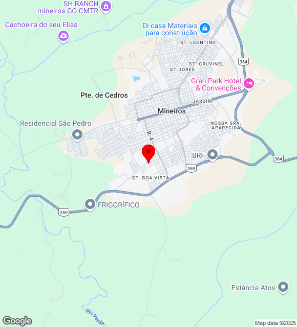 Mapa da localização
