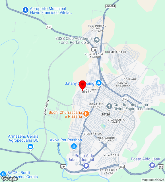 Mapa da localização