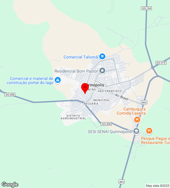 Mapa da localização