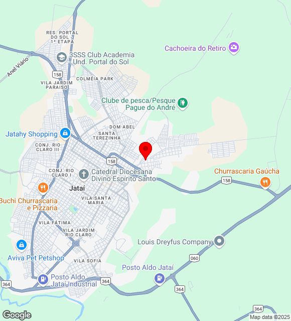 Mapa da localização