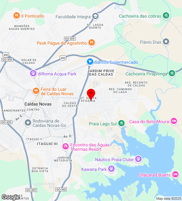 Mapa da localização