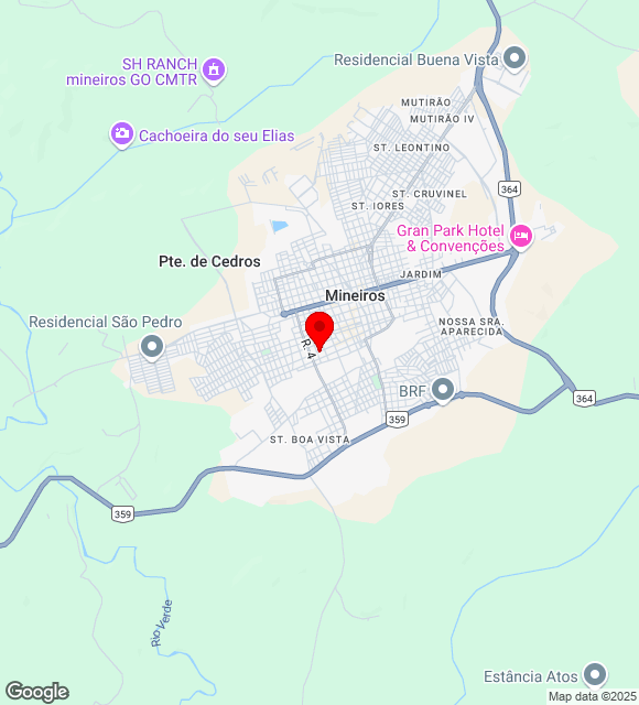 Mapa da localização