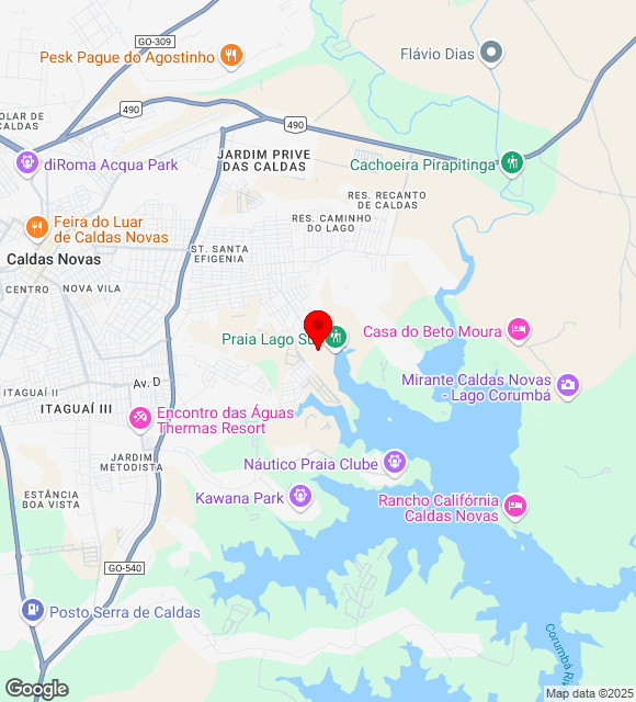 Mapa da localização