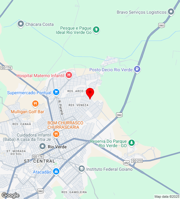 Mapa da localização