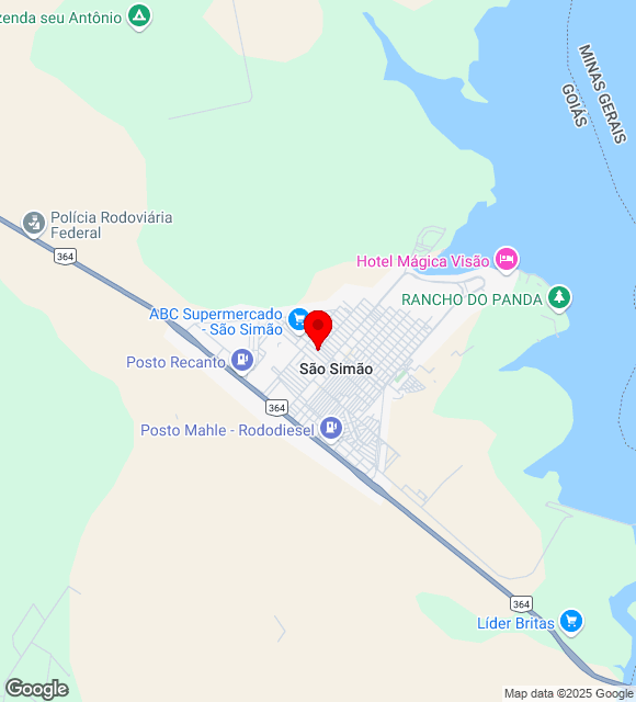 Mapa da localização