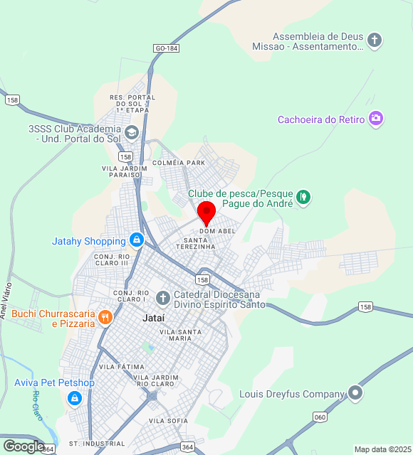 Mapa da localização