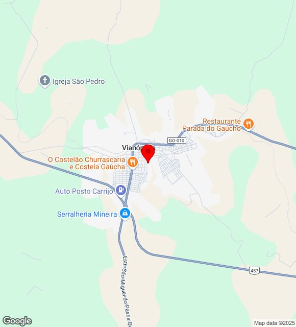 Mapa da localização