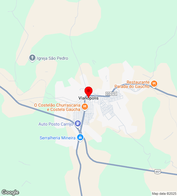 Mapa da localização