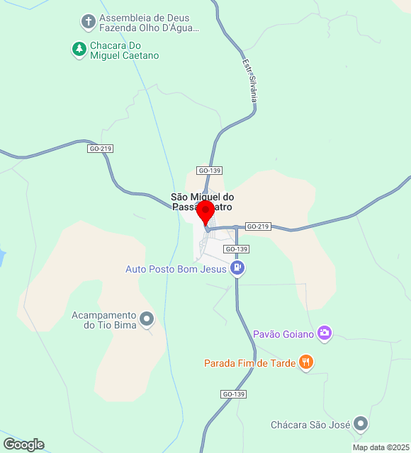 Mapa da localização