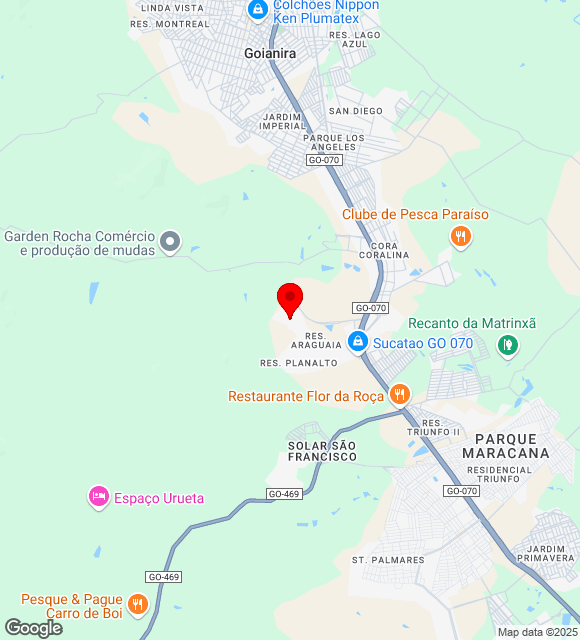 Mapa da localização