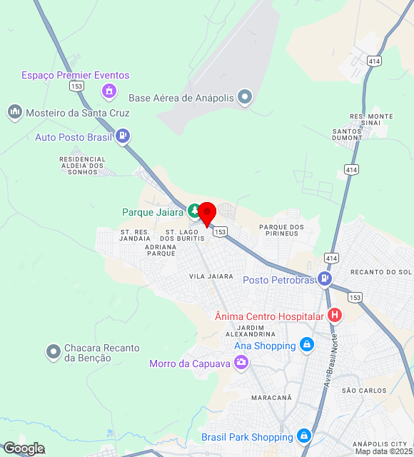 Mapa da localização