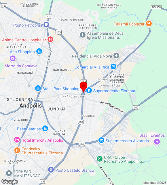 Mapa da localização