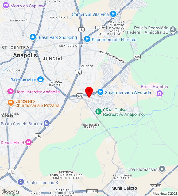 Mapa da localização
