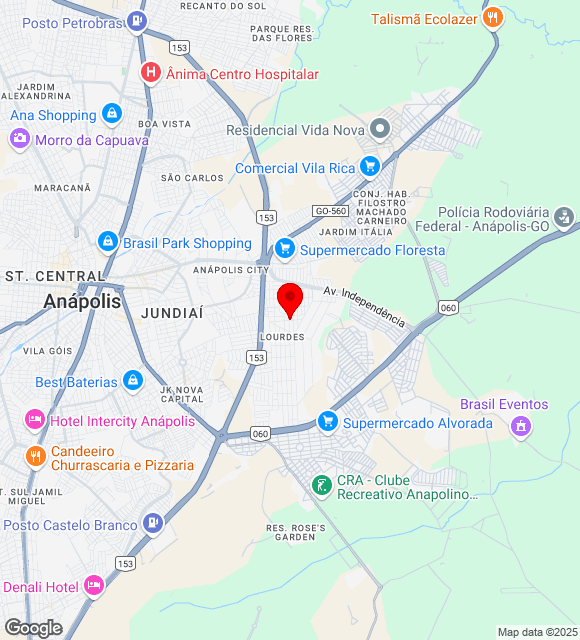 Mapa da localização
