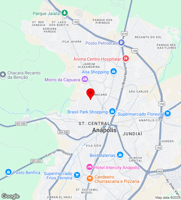 Mapa da localização