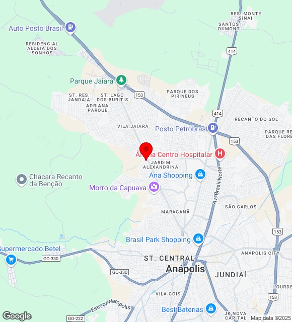 Mapa da localização