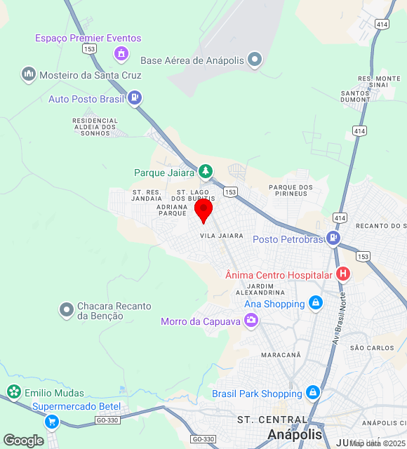 Mapa da localização