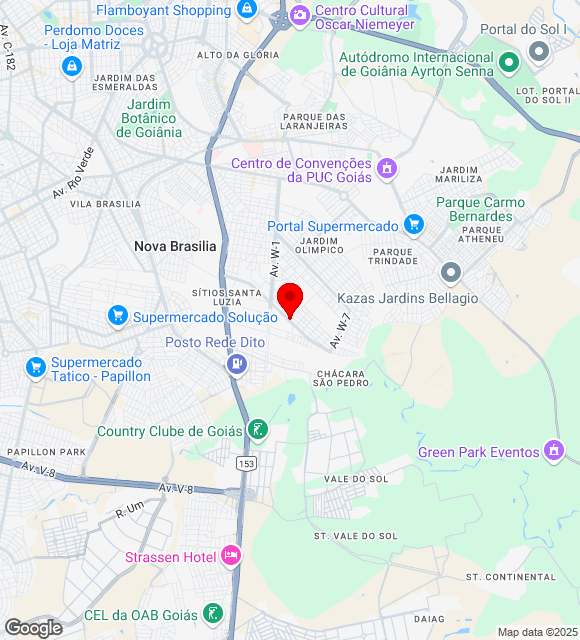Mapa da localização