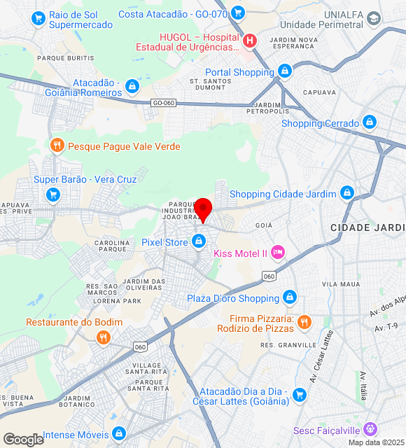 Mapa da localização