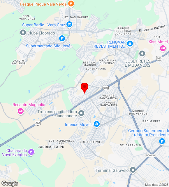 Mapa da localização