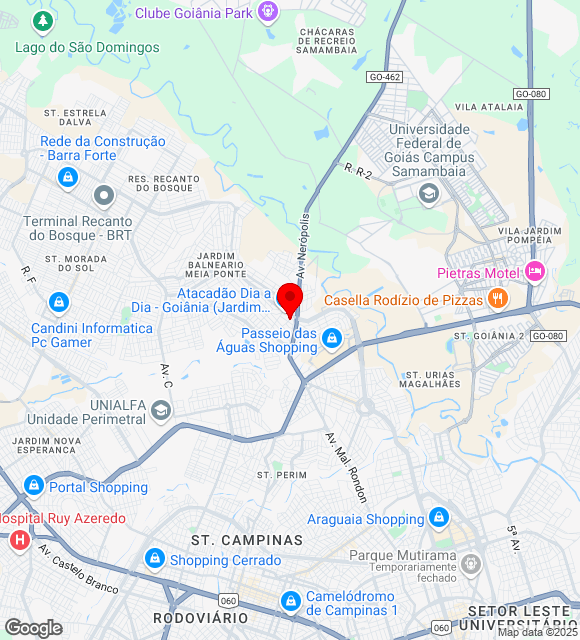 Mapa da localização