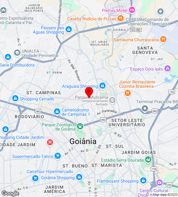 Mapa da localização