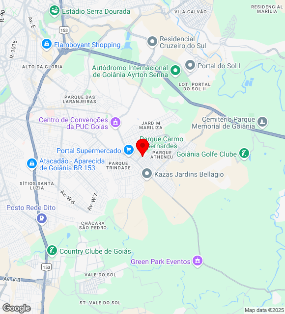 Mapa da localização