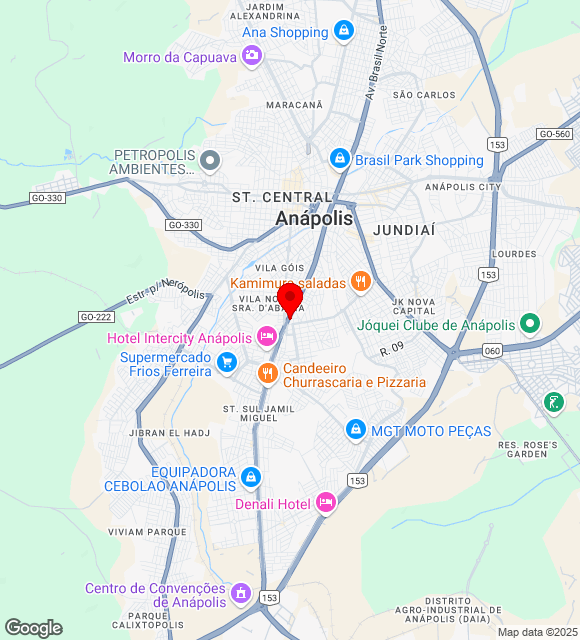 Mapa da localização