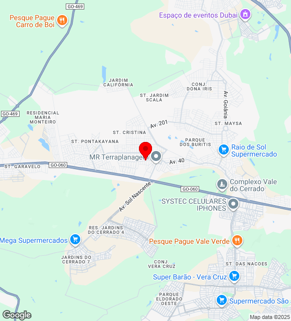 Mapa da localização
