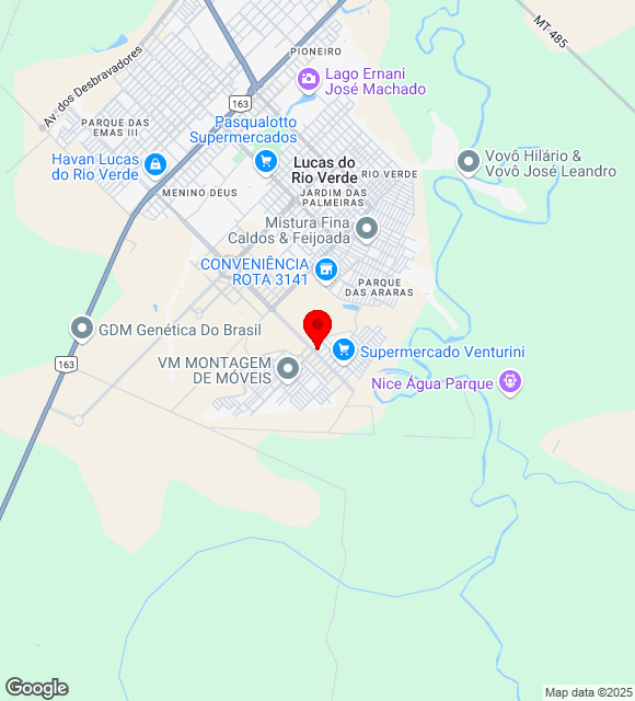 Mapa da localização