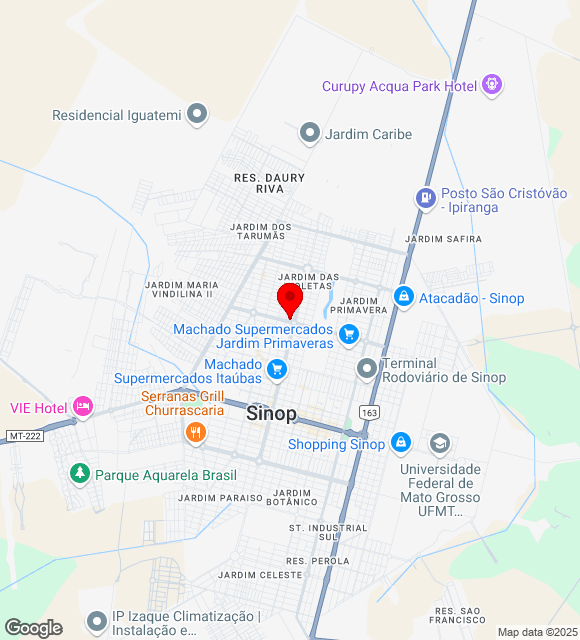 Mapa da localização