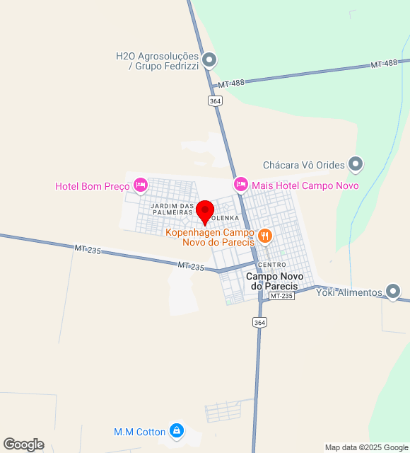 Mapa da localização