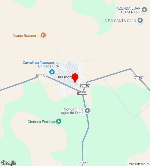 Mapa da localização