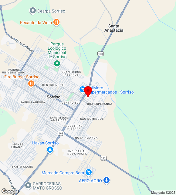 Mapa da localização