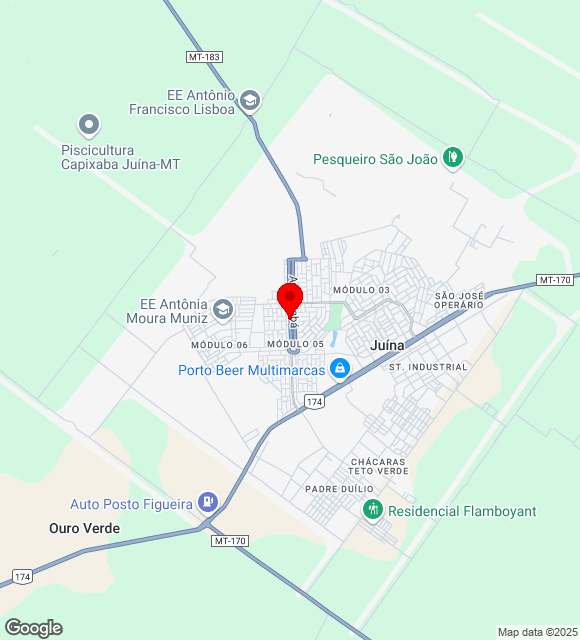 Mapa da localização
