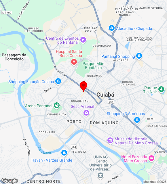 Mapa da localização