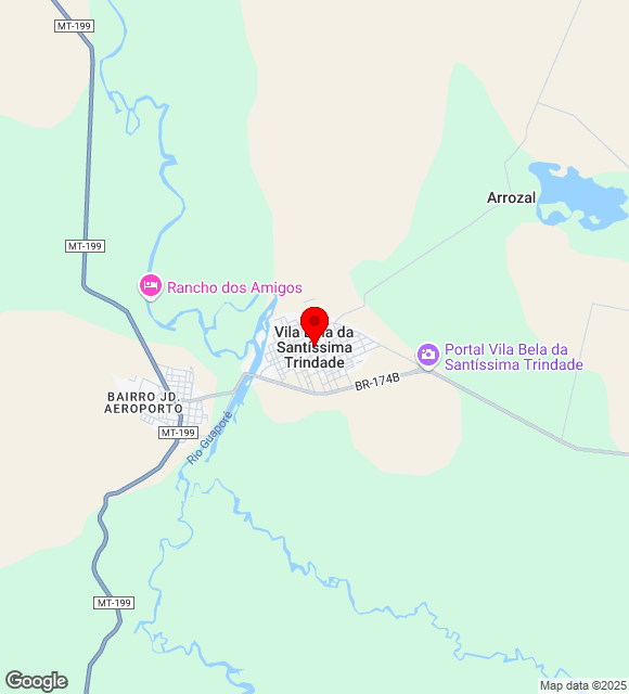 Mapa da localização