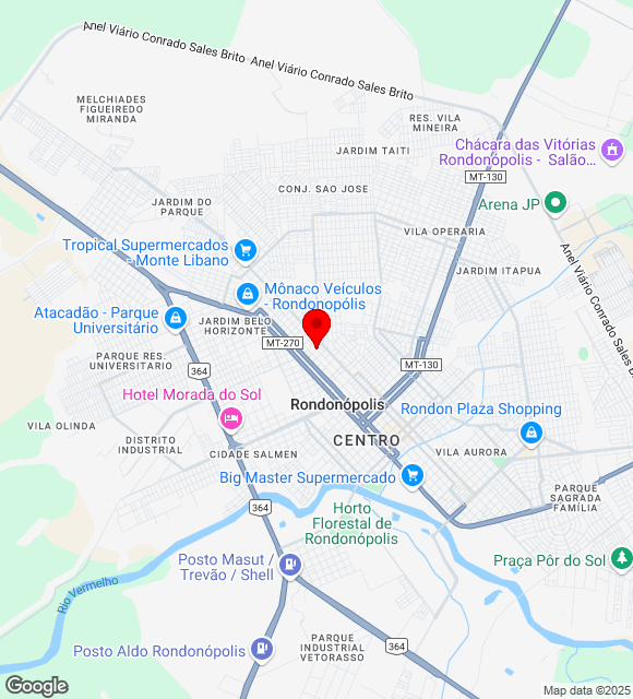 Mapa da localização