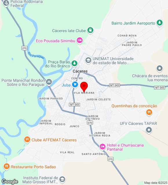 Mapa da localização