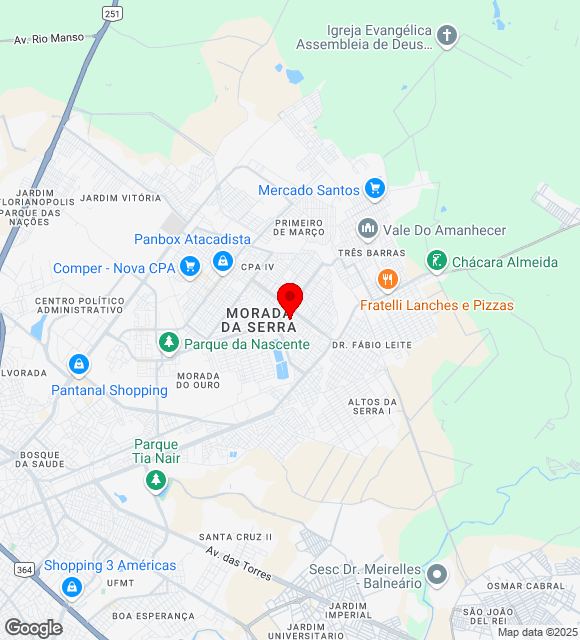 Mapa da localização