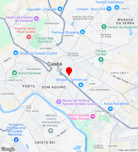 Mapa da localização