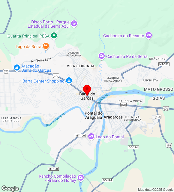 Mapa da localização